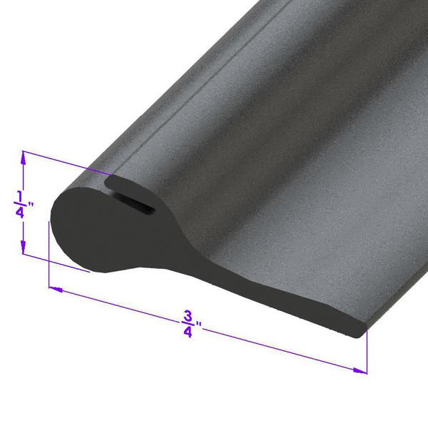 Sold By The Foot - Top Bow to Header Seal. Each car uses five feet-LP 110-G