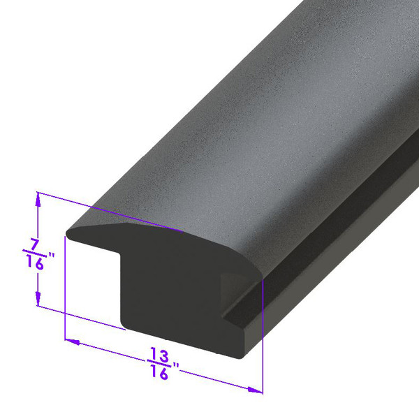 Roof Related Seal. Top insert filler & seal for closed cars-LP 110-R