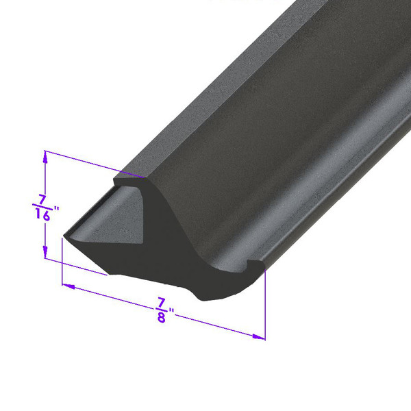 Swing-Out Windshield Seal.  Sold by the foot-LP 97-F