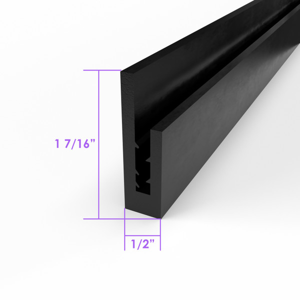 Large "U" Channel.  For covering rough fiberglass edges-LP 23-D