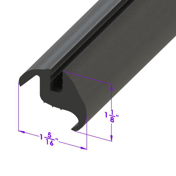 Windshield Seal.  Sold by the foot-LP 30-U