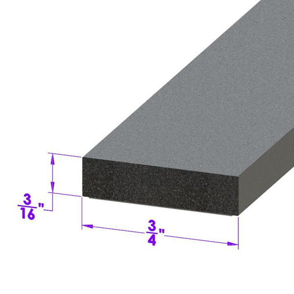 Sold By The Foot - Adhesive Backed Weatherstripping. 3/4" wide X 3/16" thick-LP 31634
