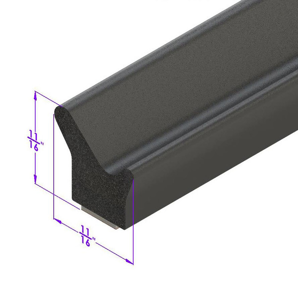 Sold By The Foot - Adhesive Backed Weatherstripping. 1-2" Wide X 5/8" Thick-LP 58128