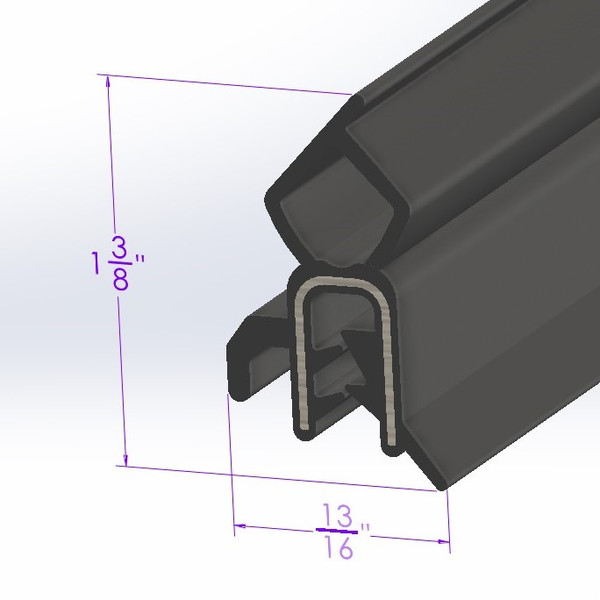 Trunk Seal, for Hatchback and Coupe.  Sold by the foot.-LP 70-B