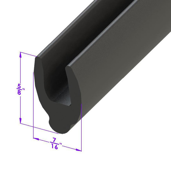 Sold By The Foot - Side Door Window Seal-LP 95-D