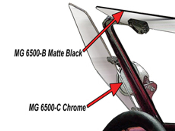 Wind-wing and sun-visor trim. Chrome-MG 6500-C