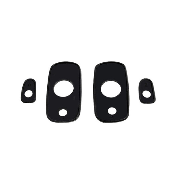 Door Handle Pads.  2-5/8" long & 1" long.  Set of 4 R&L-MP 1104-B
