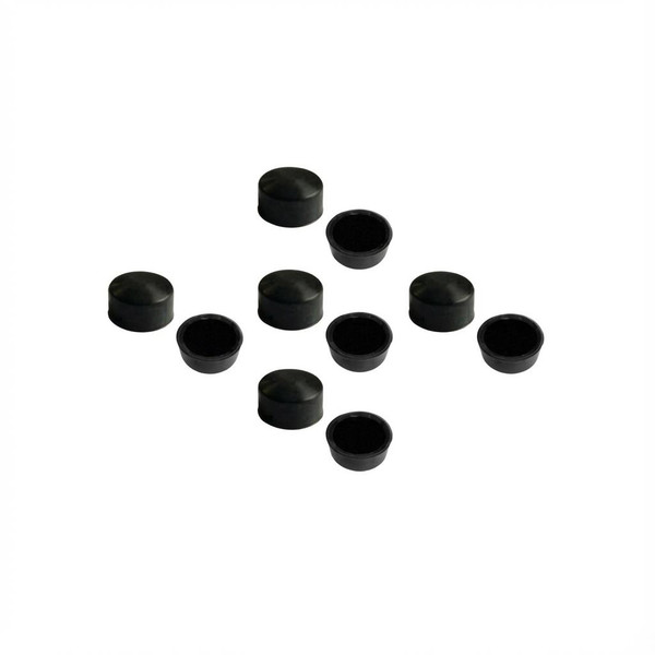 Cap-screw cover .43" (10.9mm) X .3" (7.6mm). Heat-proof Silicone. 10-pc set-NC 7
