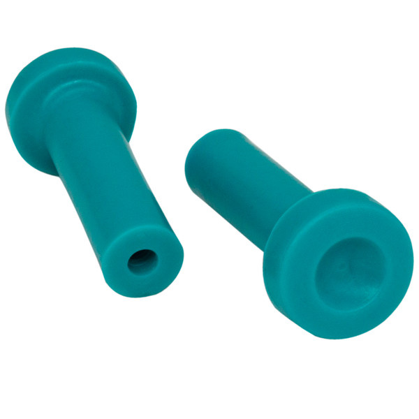Door Lock Knob.  1-1/2" high.  Made of turquoise rubber-RP 306-C
