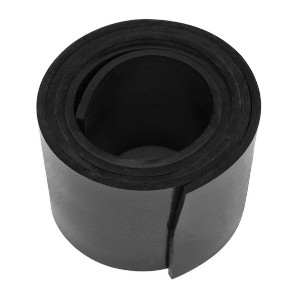 Solid Rubber Sheet.  2" wide X 3' long X 1/8" thick.  Each-S 18-0236