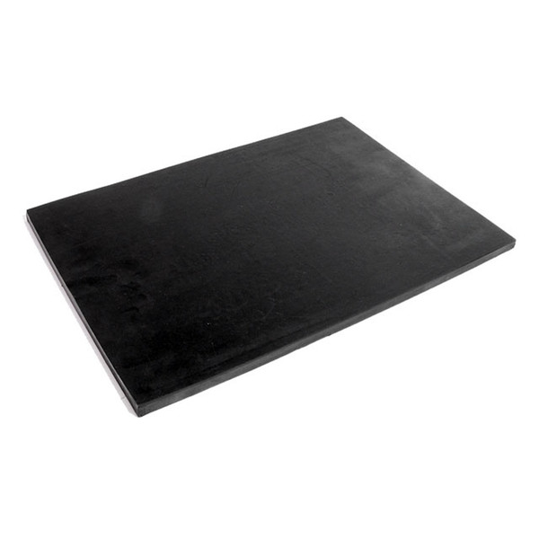 Solid Rubber Sheet.  10" wide X 14" long X 3/8" thick-S 38-1014