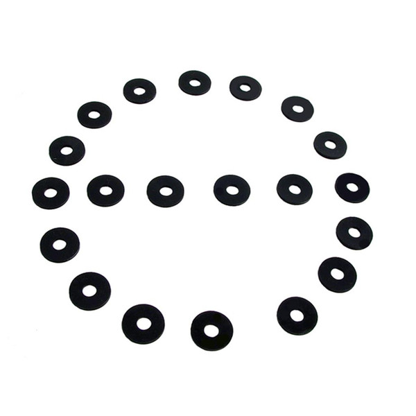 Flat Rubber Washers.  7/32" I.D., 5/8" O.D., 1/16" thick-UW 15
