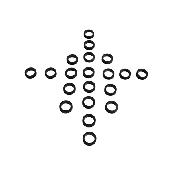 Flat Rubber Washers.  3/8" I.D., 1/2" O.D., 1/8" thick-UW 30