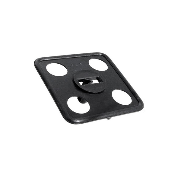 Hood Insulation Fastener.  Nylon.  2" square, 1/2" high-WF 7-N
