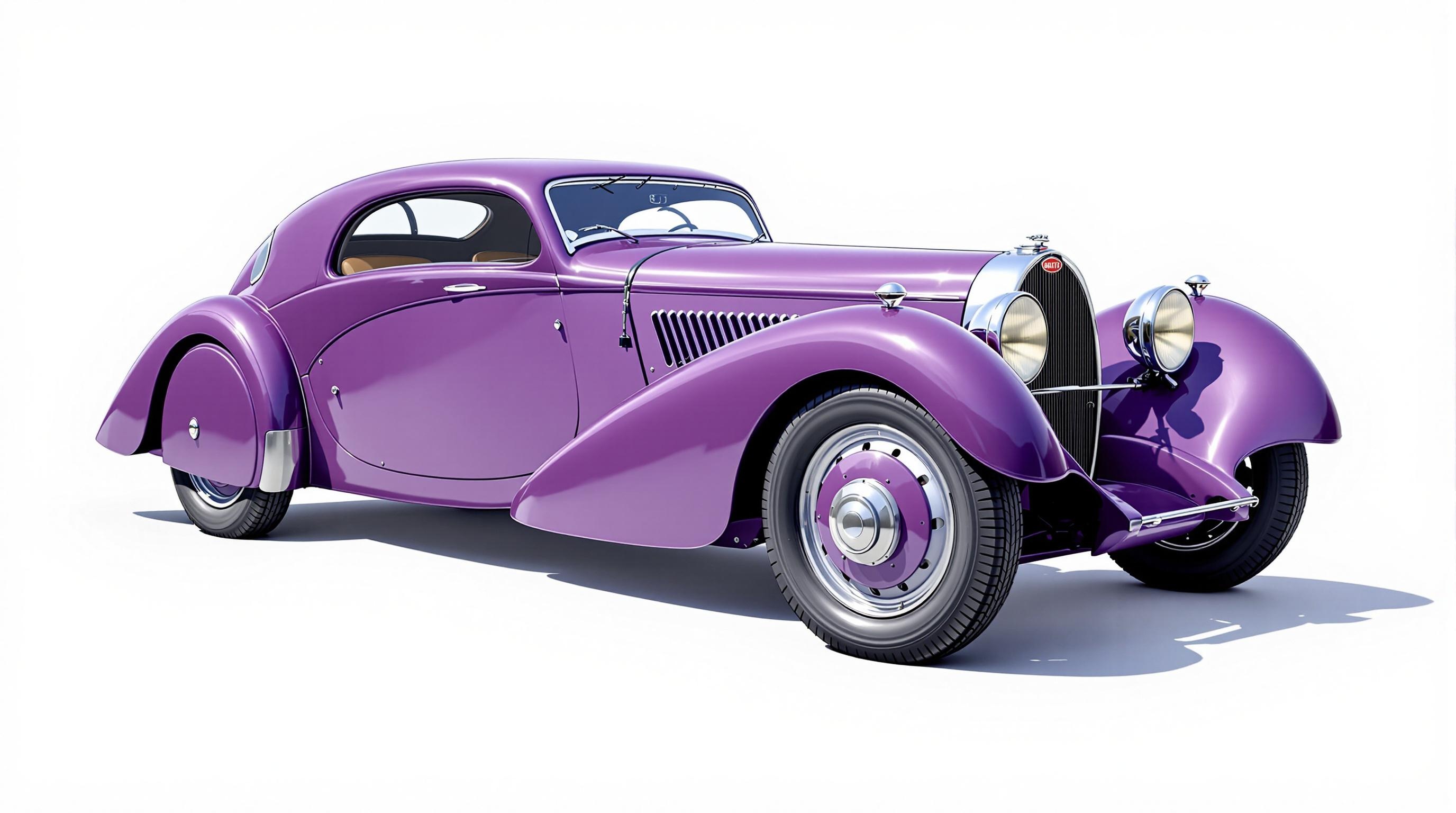 HECO MODELES Bugatti Type 50 №219/300 Heco Bugatti Type 50 Diecast Model No.219/300 with Wooden