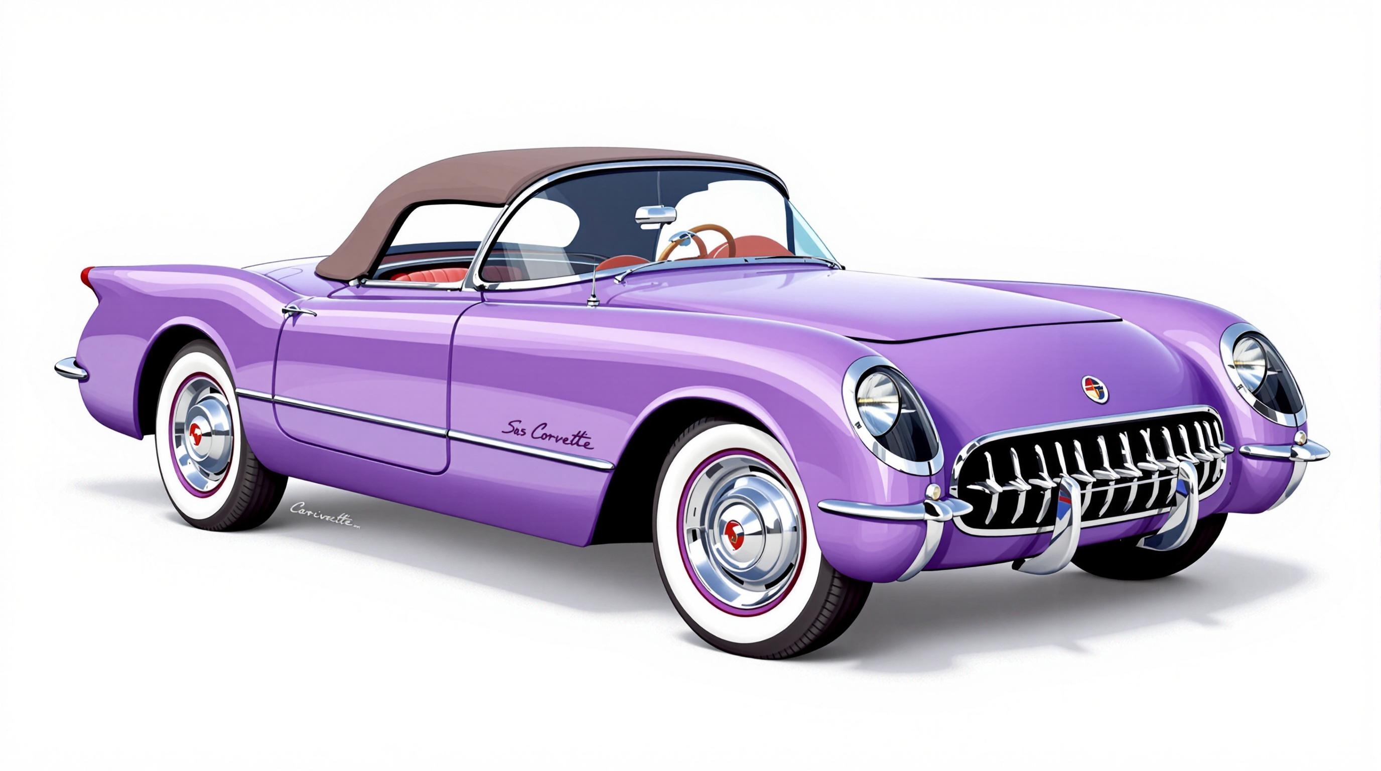 HARDTOP ハードトップ CORVETTE コルベット TYPE 1953 50&#39;s Fifties 日本製 made in japan ブリキカー 箱付き カラー：ベージュ HARDTOP ハードトップ CORVETTE コルベット TYPE 1953 50's