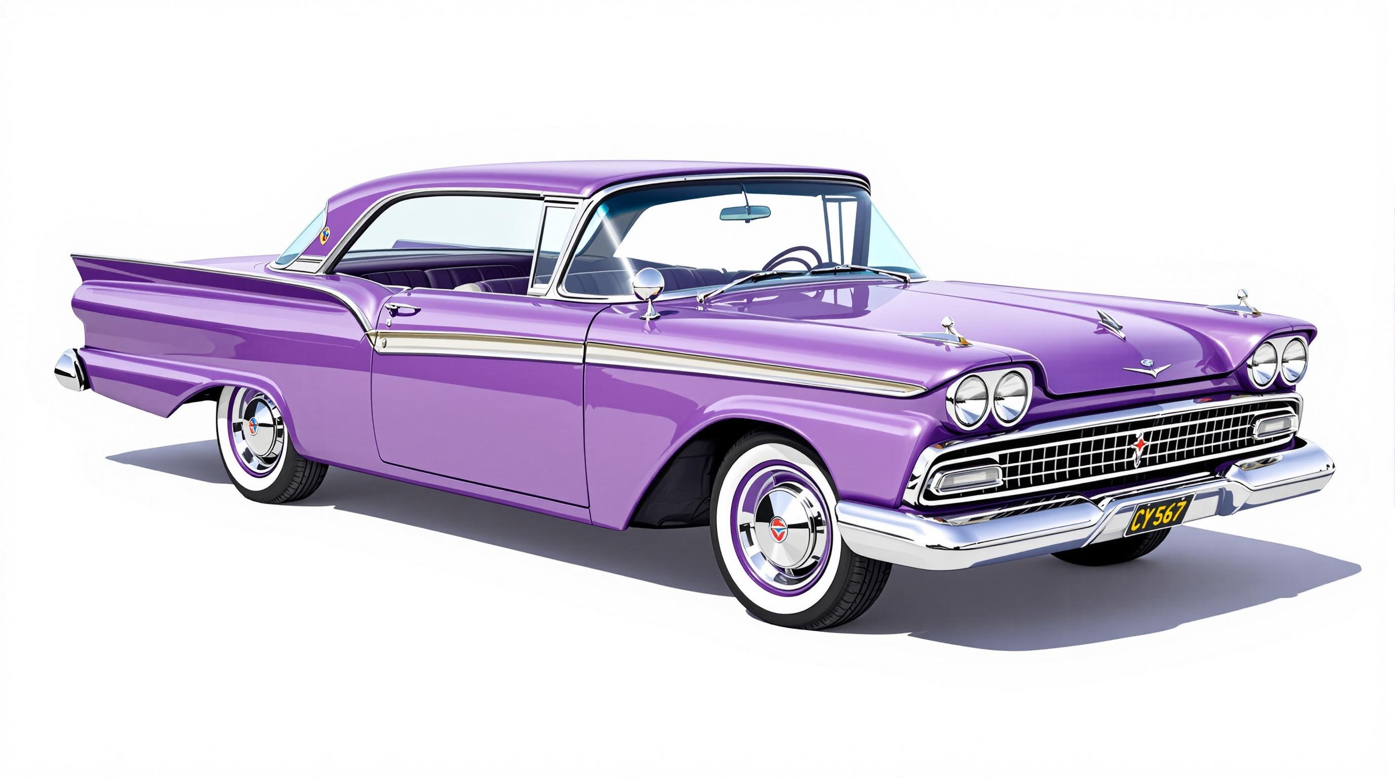 洋書 1960-85 Technical Data for Old Cars 1960FordSunlinerClassicCar.jpg