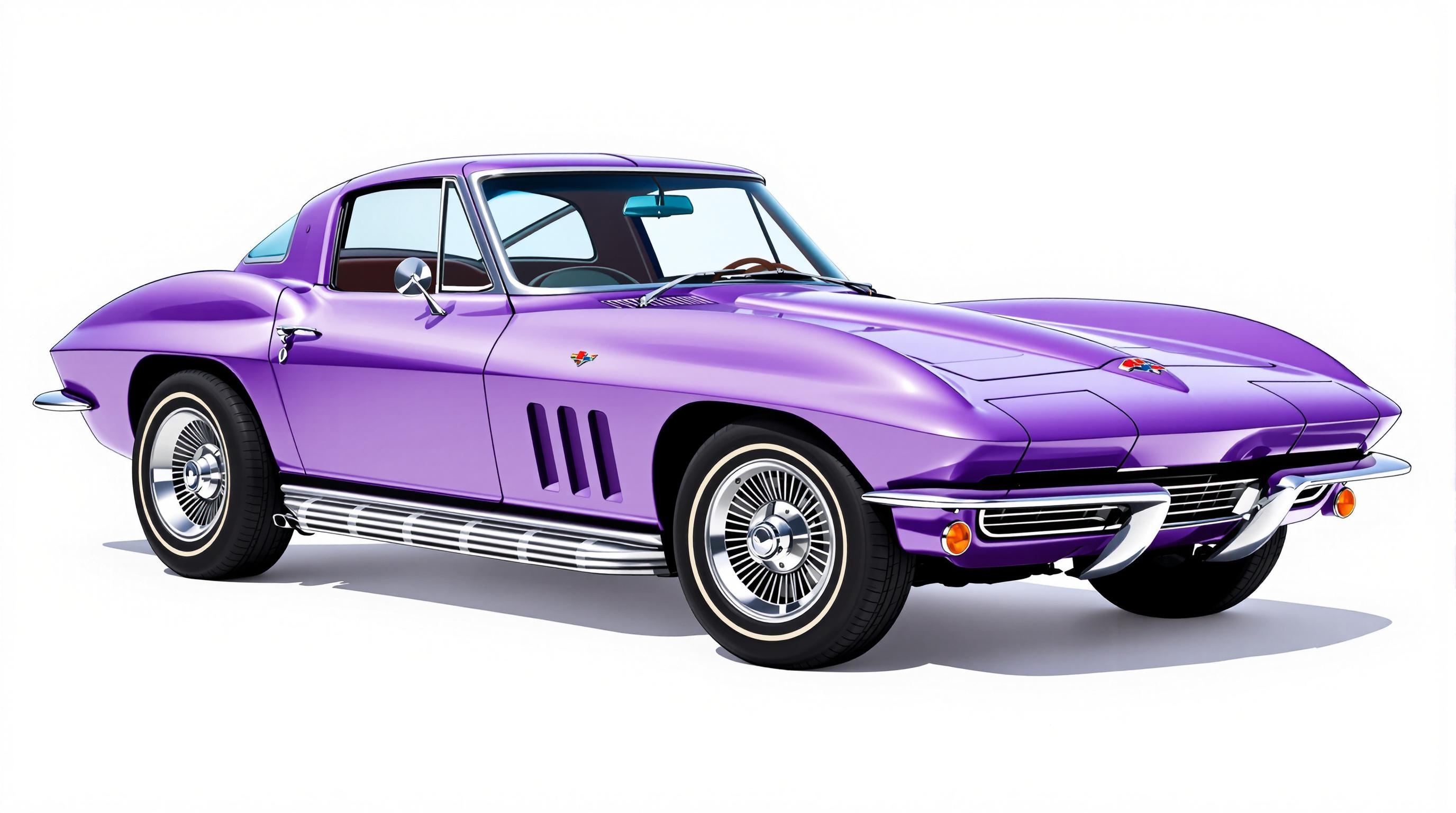 Chevrolet Corvette Sting Ray C2 Blue Coupe 1963 Year 1/43