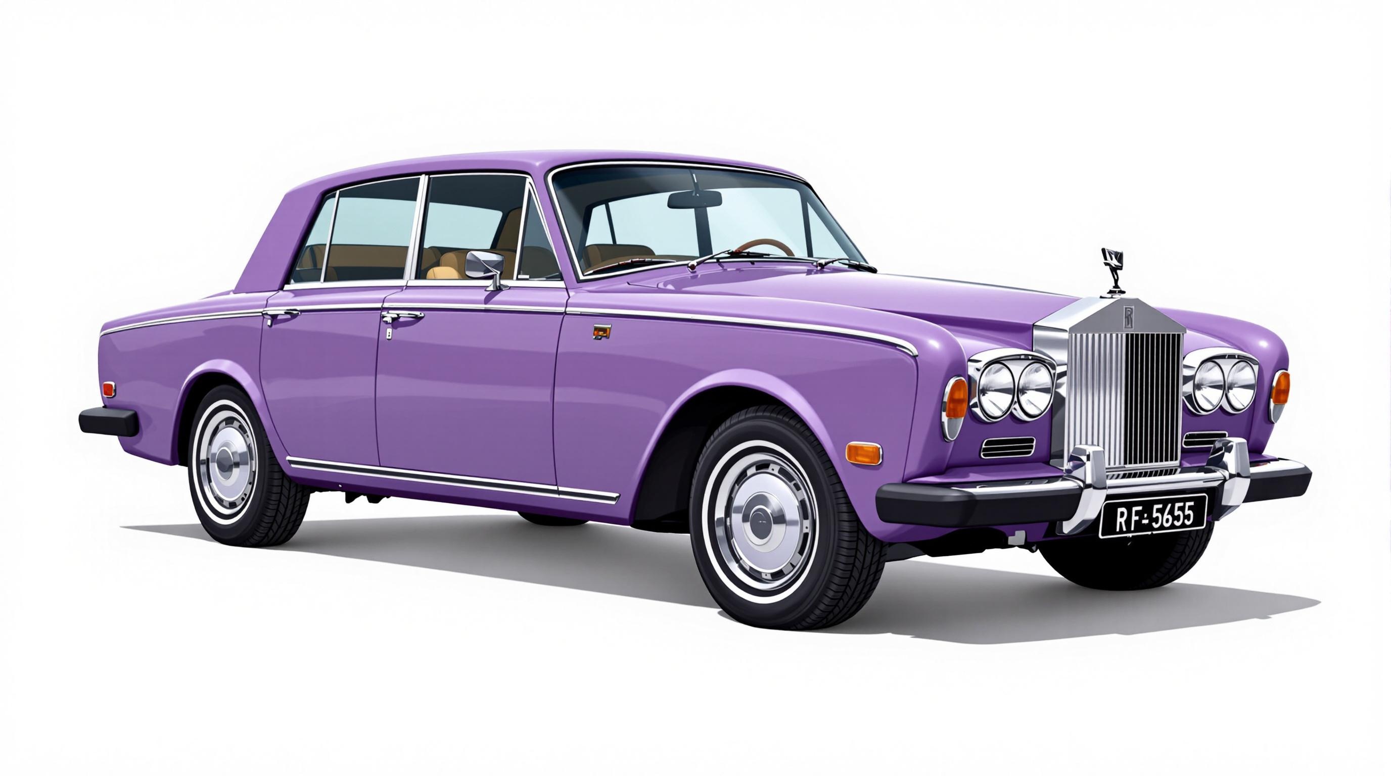 ファッション 1973 Guide Car Classic and Catalog Shadow Silver Rolls-Royce ポスター