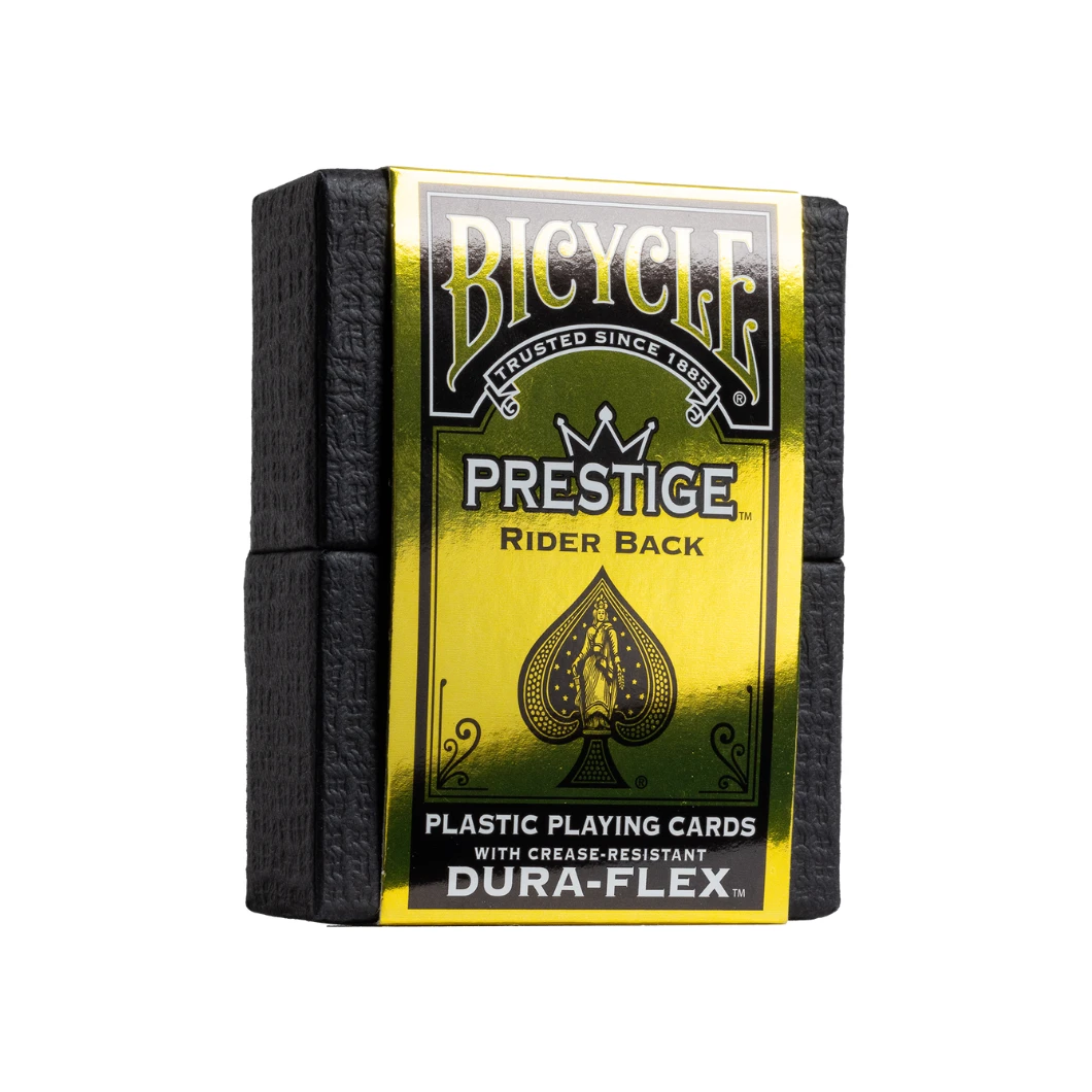 Bicycle Prestige 100% Plastic Playing Cards, Black - Cardtopia