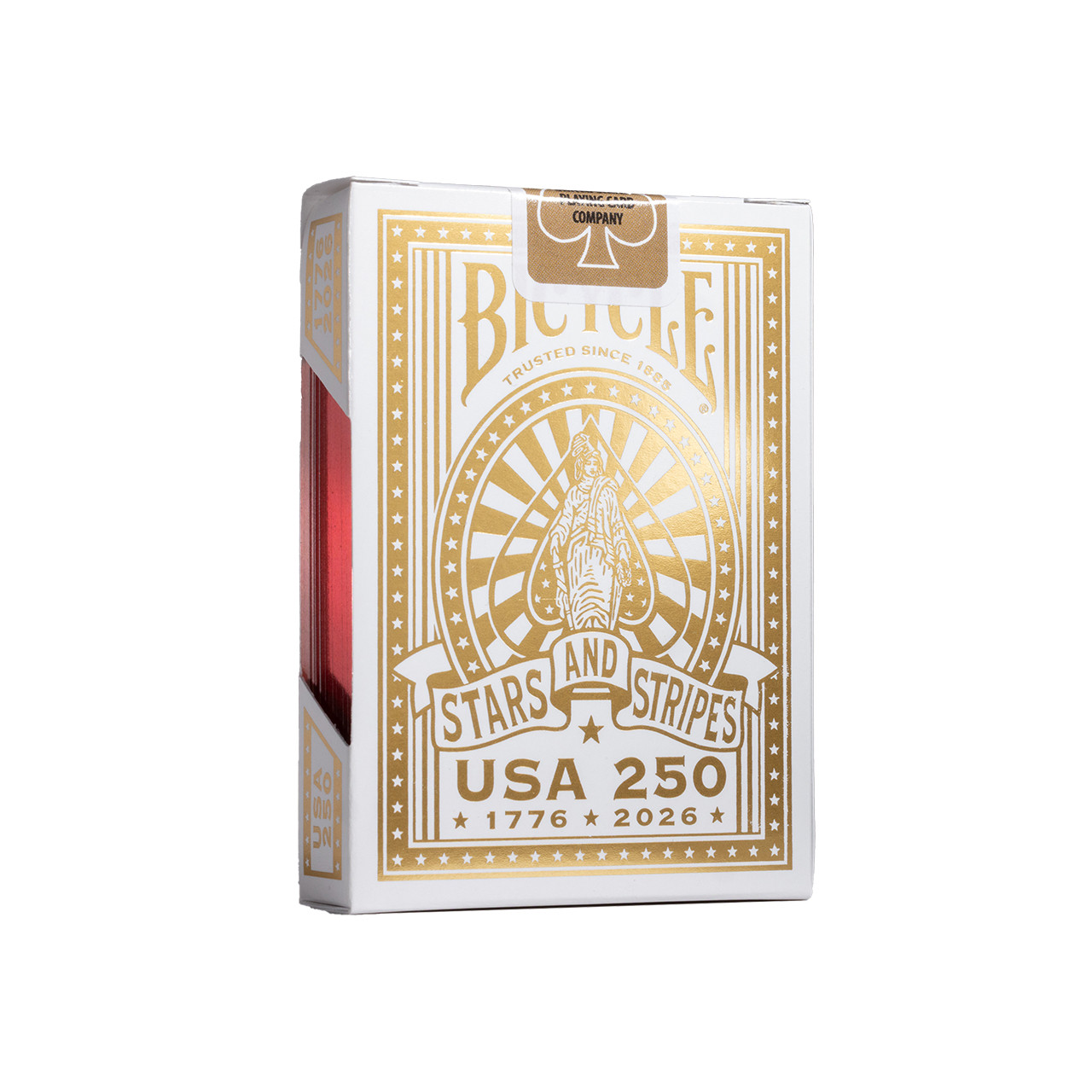 Bicycle America 250th, Red Gilded Playing Cards - Cardtopia