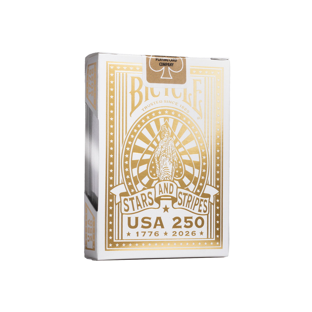 Bicycle America 250th, Silver Gilded Playing Cards - Cardtopia