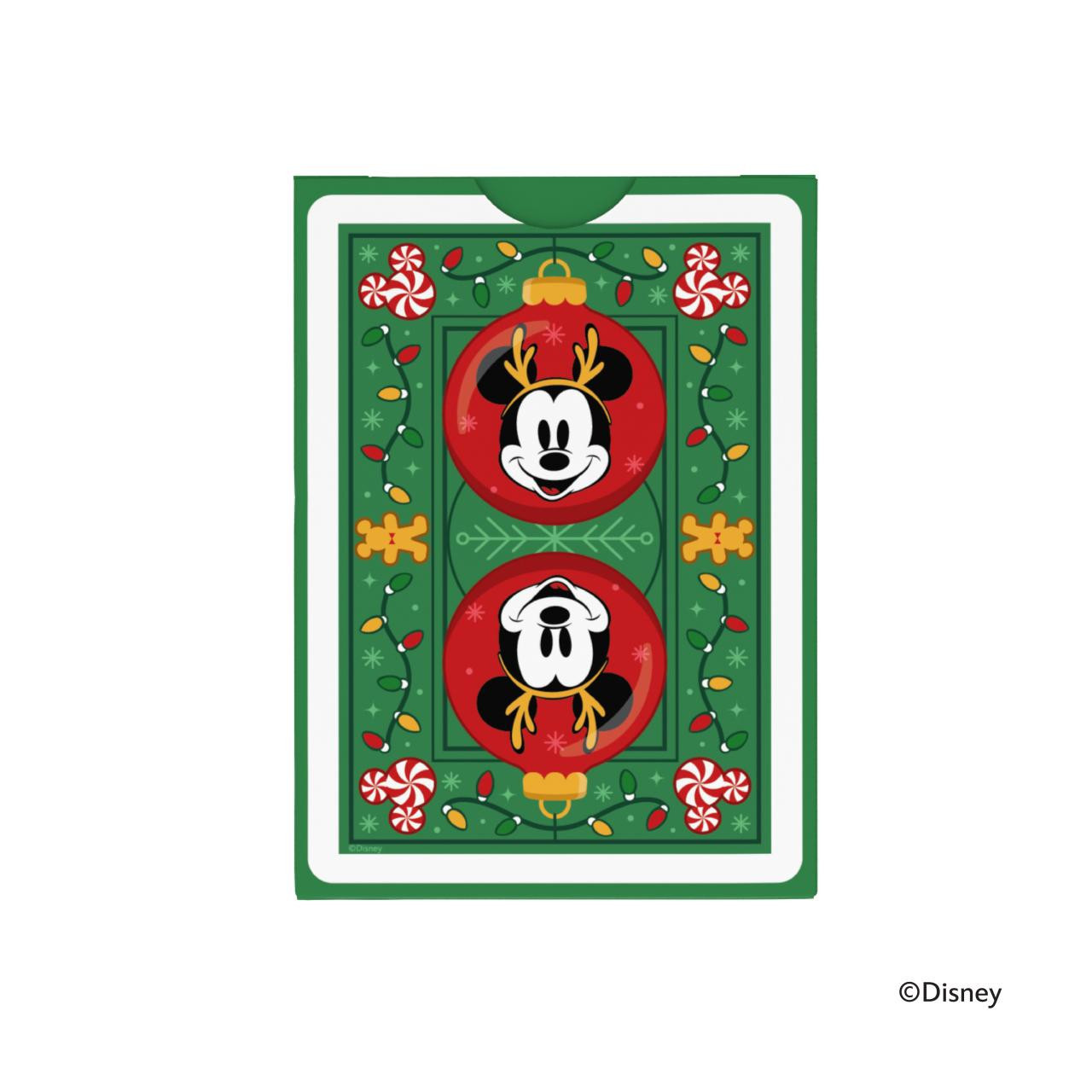 Disney Mickey and Friends Holiday Playing Cards Back
