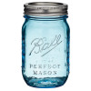 A lot of aqua sea glass originated from Ball canning jars used during the early 1900's to preserve food.