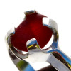 Beautiful mixed red sea glass from England set in a solid sterling ring setting. This is a great style of ring for someone that is active. Guaranteed to get you compliments!
