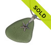 Sorry this Genuine Olive Green Sea Glass With Sterling Sea Star Charm has been sold!