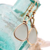 Lovely and classic, this pair of sea glass earrings will go with everything!