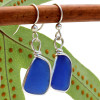 Perfect cobalt blue sea glass pieces set in our Original Wire Bezel© setting. 