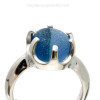 A stunning piece of UNALTERED Genuine Seaham Sea Glass set in a solid sterling cast ring.