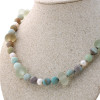 The Amazonite and sea glass necklace can be worn alone, OR with other pendants.