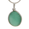 A beautiful piece of 100 year old sea glass set in a classic elegant setting.