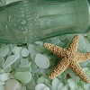 Much seafoam or pale green sea glass originates from coke bottles.