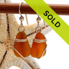 Sorry this pair of sea glass earrings has SOLD!