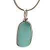 A stunning tropical aqua sea glass piece from England.