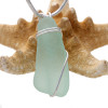 Vivid long sea green sea glass is set in our basic beach sterling setting.
A great pendant for any necklace.