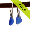 Sorry these blue sea glass earrings have been sold!