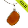 Brown Sea Glass Necklace Pendant In Sterling Original Wire Bezel©
A simple beach found sea glass necklace pendant
SOLD - Sorry this Sea Glass Pendant is NO LONGER AVAILABLE!