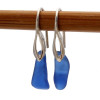 Simple and elegant these blue sea glass earrings are bound to get you compliments!