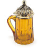 Amber glass stein from the Victorian Era.