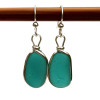 Stunning natural sea glass from Iceland perfectly matched into earrings. Left just the way it was found on the beach.