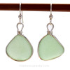 A classic and timeless setting in solid sterling silver. This is the EXACT pair of sea glass earrings you will receive!