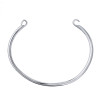 This piece is on our BEST solid sterling bangle. A full round heavy bangle.