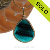 A bright Teal English Multi sea glass set for a necklace in our Original Sea Glass Bezel© in solid sterling silver setting.
SOLD - Sorry This Sea Glass Jewerly Selection Is NO LONGER AVAILABLE!