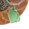 A simple and secure setting that leaves most of the sea glass pendant unaltered from the way it was found on the beach.