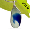 This is a LARGE Mixed Blue English Multi Sea Glass Pendant for a necklace in our Original Sea Glass Bezel© in solid sterling silver setting.
SOLD - Sorry this Rare Sea Glass Pendant is NO LONGER AVAILABLE!