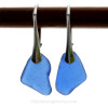 These are the EXACT pair of Blue Sea Glass Earrings you will receive!